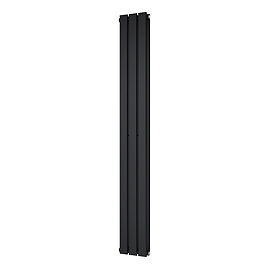 Urban Vertical Radiator - Matt Black - Double Panel (1600mm High) 228mm Wide