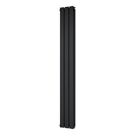 Urban Vertical Radiator - Matt Black - Double Panel (1600mm High) 228mm Wide