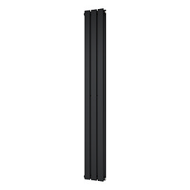 Urban Vertical Radiator - Matt Black - Double Panel (1600mm High) 228mm Wide