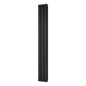 Urban Vertical Radiator - Matt Black - Double Panel (1600mm High) 228mm Wide