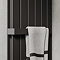 Urban Vertical Radiator - Matt Black - Double Panel (1600mm High) 456mm Wide with Rail