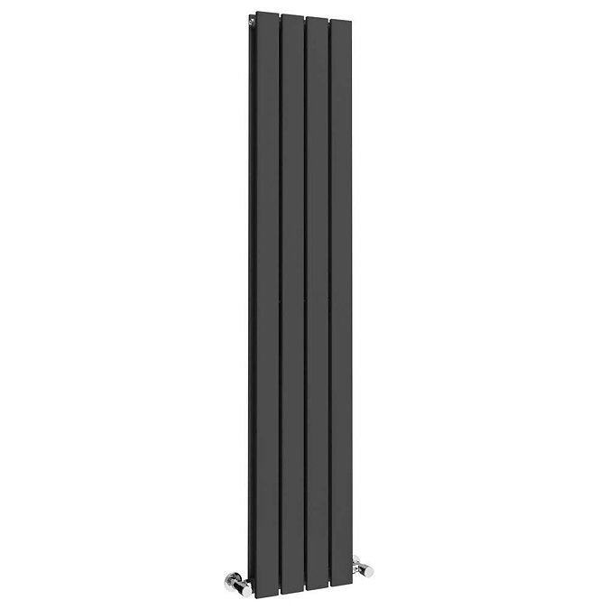 Urban Vertical Radiator - Matt Black - Double Panel (1800mm High) 304mm Wide