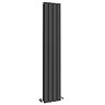 Urban Vertical Radiator - Matt Black - Double Panel (1800mm High) 304mm Wide