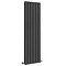 Urban Vertical Radiator - Matt Black - Double Panel (1800mm High) 456mm Wide