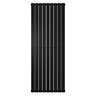 Urban Vertical Radiator - Matt Black - Double Panel (1800x684mm)