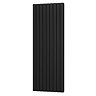 Urban Vertical Radiator - Matt Black - Double Panel (1800x684mm)