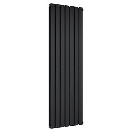 Urban Vertical Radiator - Matt Black - Double Panel (1800mm High) 532mm Wide
