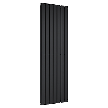 Urban Vertical Radiator - Matt Black - Double Panel (1800mm High) 532mm Wide