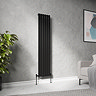 Urban Vertical Radiator - Matt Black - Single Panel (1600mm High) 354mm Wide