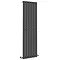 Urban Vertical Radiator - Matt Black - Single Panel (1600mm High) 456mm Wide