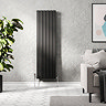 Urban Vertical Radiator - Matt Black - Single Panel (1600mm High) 456mm Wide