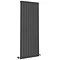 Urban Vertical Radiator - Matt Black - Single Panel (1600mm High) 608mm Wide