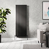 Urban Vertical Radiator - Matt Black - Single Panel (1600mm High) 608mm Wide