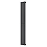 Urban Vertical Radiator - Matt Black - Single Panel (1600mm High) 228mm Wide