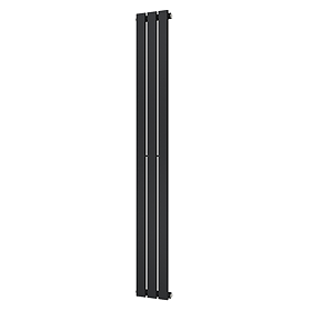 Urban Vertical Radiator - Matt Black - Single Panel (1600mm High) 228mm Wide