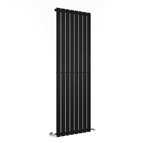 Urban Vertical Radiator - Matt Black - Single Panel (1800mm High) 608mm Wide