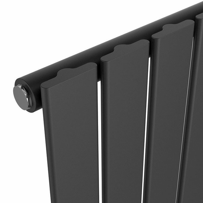 Urban Vertical Radiator - Matt Black - Single Panel (1800x456mm)