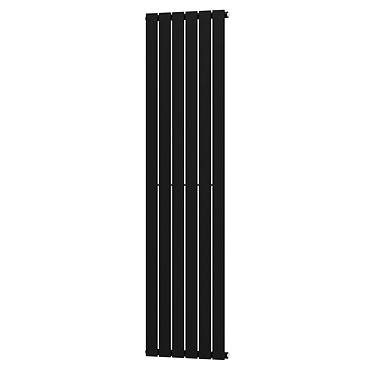 Urban Vertical Radiator - Matt Black - Single Panel (1800x456mm)