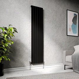Urban Vertical Radiator - Matt Black - Single Panel (1800x456mm)