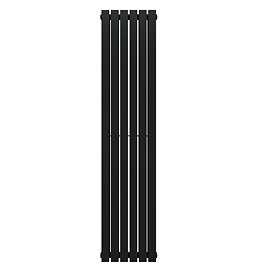 Urban Vertical Radiator - Matt Black - Single Panel (1800mm High) 354mm Wide