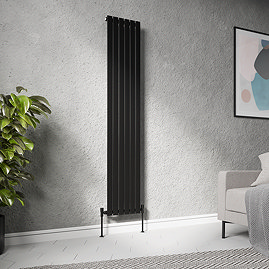 Urban Vertical Radiator - Matt Black - Single Panel (1800mm High) 354mm Wide
