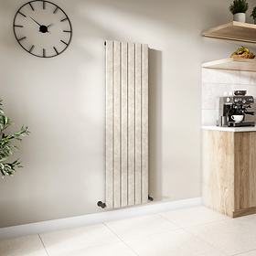 Urban Vertical Radiator - Taupe Speckled Stone Effect - Double Panel (1600x456mm)