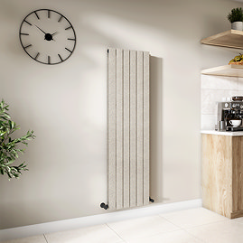 Urban Vertical Radiator - Taupe Speckled Stone Effect - Double Panel (1600x456mm)