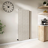 Urban Vertical Radiator - Taupe Speckled Stone Effect - Double Panel (1600x608mm)