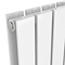 Urban Vertical Radiator - White - Double Panel (1600mm High) 456mm Wide with Rail
