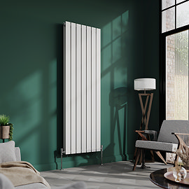 Urban Vertical Radiator - White - Double Panel (1600mm High) 532mm Wide