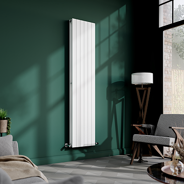 Urban Vertical Radiator - White - Double Panel (1600x354mm)