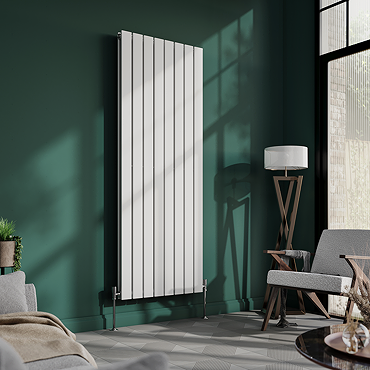 Urban Vertical Radiator - White - Double Panel (1600mm High) 