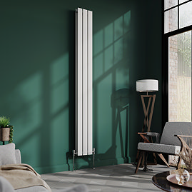 Urban Vertical Radiator - White - Double Panel (1800mm High) 228mm Wide