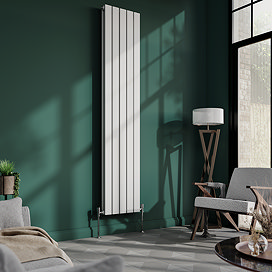 Urban Vertical Radiator - White - Double Panel (1800x354mm)