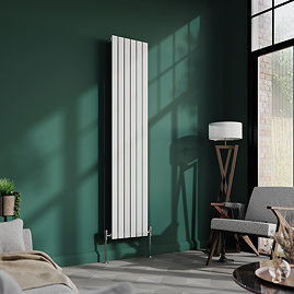 Urban Vertical Radiator - White - Single Panel (1600mm High) 354mm Wide