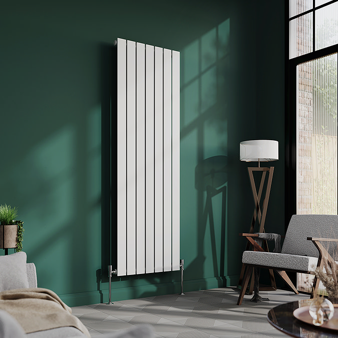 Urban Vertical Radiator - White - Single Panel (1600mm High) 532mm Wide