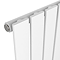 Urban Vertical Radiator - White - Single Panel (1600mm High) 684mm Wide