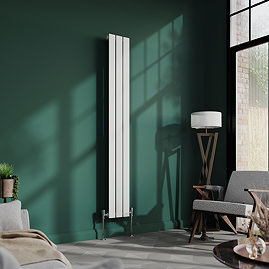 Urban Vertical Radiator - White - Single Panel (1600mm High) 228mm Wide