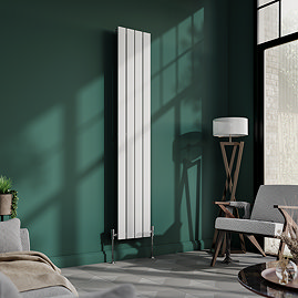 Urban Vertical Radiator - White - Single Panel (1600mm High) 304mm Wide