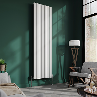 Urban Vertical Radiator - White - Single Panel (1800mm High) 532mm Wide