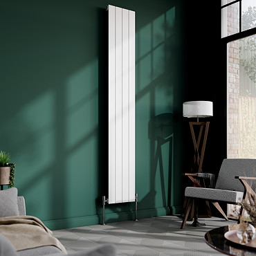 Urban Vertical Radiator - White - Single Panel (1800x304mm)