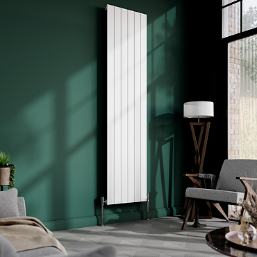 Urban Vertical Radiator - White - Single Panel (1800x456mm)