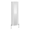 Urban White Vertical Radiator with Mirror – Double Panel, 1600 x 504mm