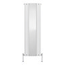 Urban White Vertical Radiator with Mirror – Double Panel, 1600 x 504mm