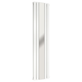 Urban White Vertical Radiator with Mirror – Double Panel, 1800 x 504mm