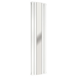 Urban White Vertical Radiator with Mirror – Double Panel, 1800 x 504mm