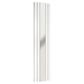 Urban White Vertical Radiator with Mirror – Double Panel, 1800 x 504mm