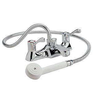 Utility Solo Lever Bath Shower Mixer with Shower Kit Large Image