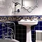 V&A - 44 Cobalt Plain Field Wall Tiles - 152x152mm - VA1003 Profile Large Image