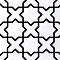V&A - 6 Souk Black & White Decor Wall Tiles - 152x152mm - VA03858 Large Image